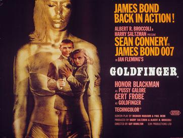 goldfinger uk cinema poster